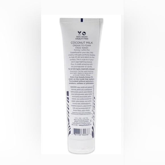 Pacifica Coconut Milk Cream To Foam Face Wash - Picture 2 of 2